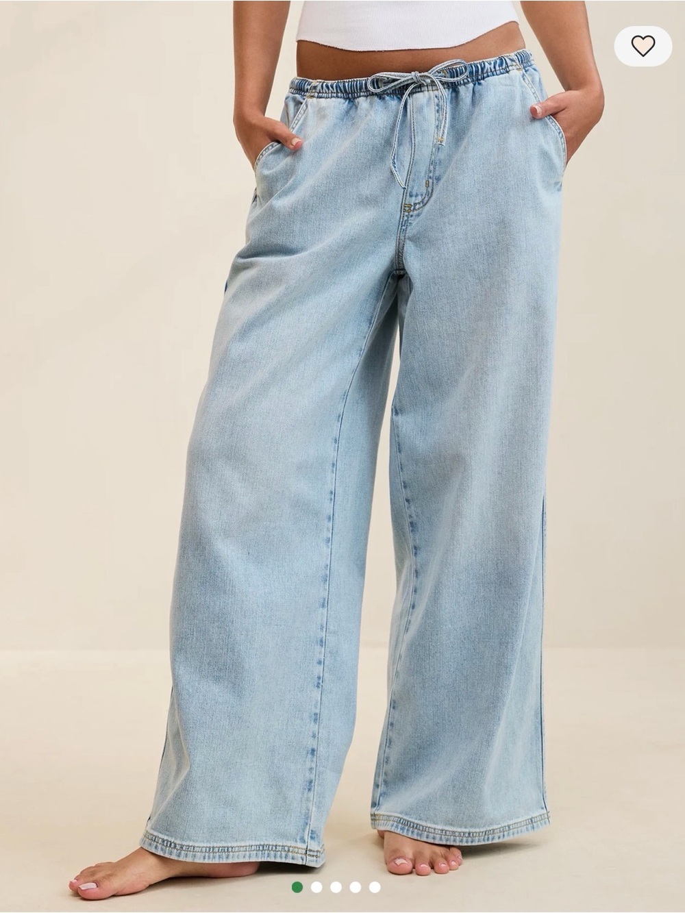Aerie Daydream Denim Pull-On Pant